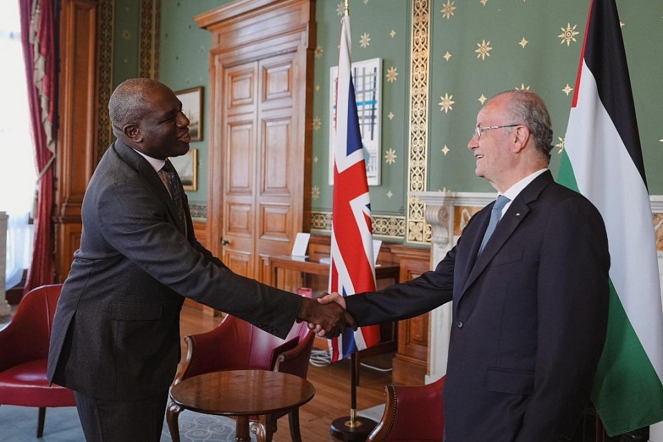 @DavidLammy The UK is committed to urgently advancing Palestinian statehood as a key part of a two-state solution - the only path to lasting peace for Israelis and #Palestinians.   Today I met with Palestinian Prime Minister Mustafa and reaffirmed that commitment.