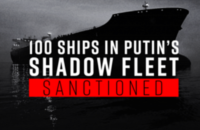 Sanctions on 100 ships in Russia's shadow fleet.