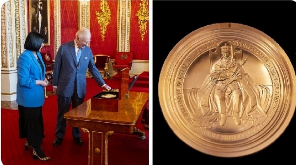 The King’s new Great Seal of the Realm has been unveiled, a symbol of Sovereign authority traditionally affixed to official state documents to signify Royal approval. Uniquely designed for each Monarch, the Seal's design was approved by His Majesty, who entrusted it into the custody of the Lord High Chancellor during a Privy Council meeting. In keeping with centuries-old tradition, the old Seal was symbolically defaced by the Monarch himself and preserved for historical record
