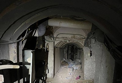 Entrance to a tunnel found by Israeli soldiers in the Gaza Strip (Israeli Defense Forces)