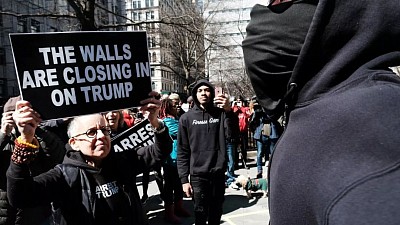 Photos from some of the protests against US President Trump | Walls approaching Trump's arrest.