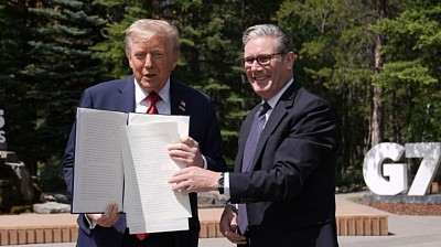 US President Trump and UK Prime Minister Keir Starmer signed an executive order to protect UK businesses, jobs, and workers.