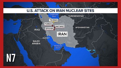 US attack on Iranian nuclear sites | Map showing nuclear sites