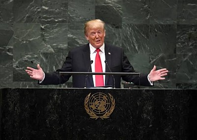 image Donald Trump's speech to the United Nations General Assembly