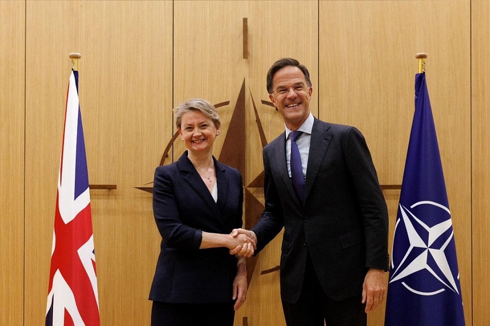 At this critical moment for our collective security, our commitment to NATO is unshakeable.   Important to meet @SecGenNATO at NATO HQ, as the Alliance grows stronger and allies come together to protect our skies and territory, and as we stand united behind Ukraine.