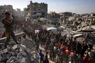 Gaza under total destruction