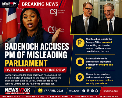 Leadership: (Kemi Badenoch) is the leader of the party and the opposition.
