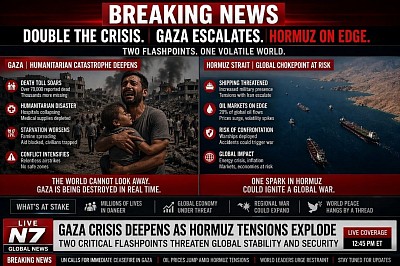 Gaza's collapse deepens as tensions explode in the Strait of Hormuz