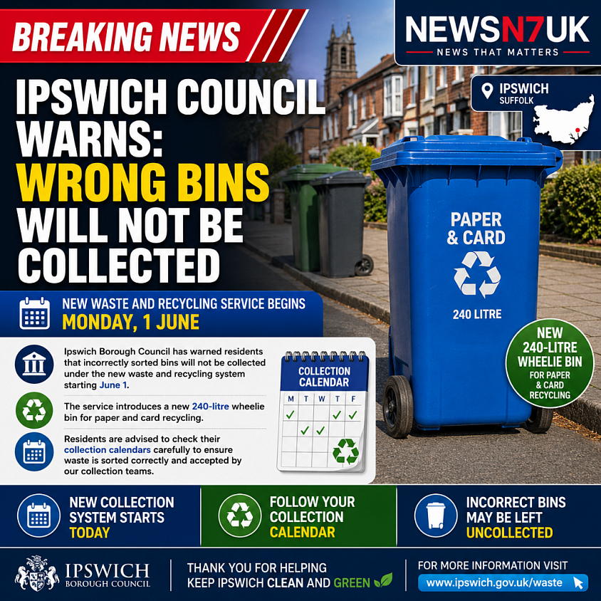 Breaking: New waste and recycling service starts Monday, June 1