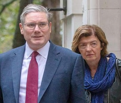 Baroness Sue Grey with Starmer.